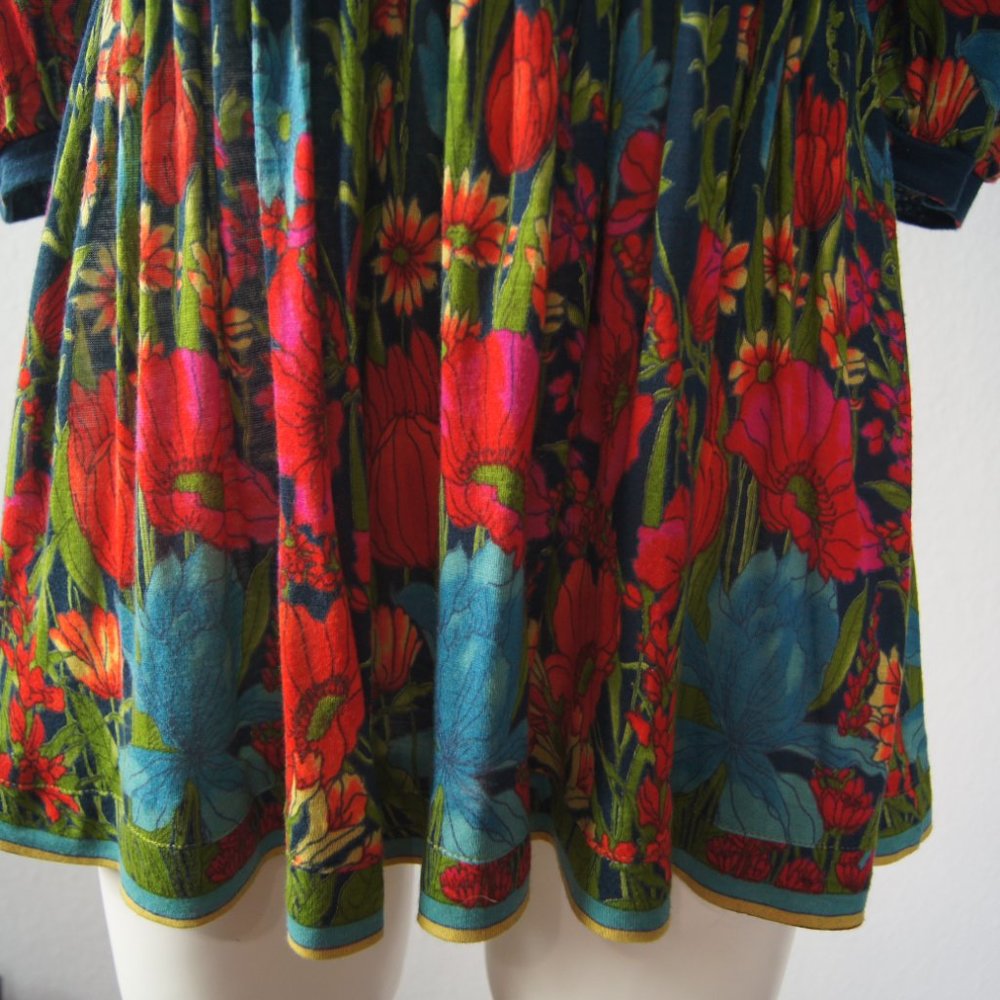 ORION LONDON | Multi Color Top Floral Elastic Waist Anthropologie - Picture 5 of 7